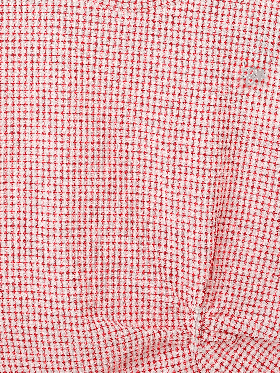 Blue Giraffe Kids Red Milange Round Neck Tshirt