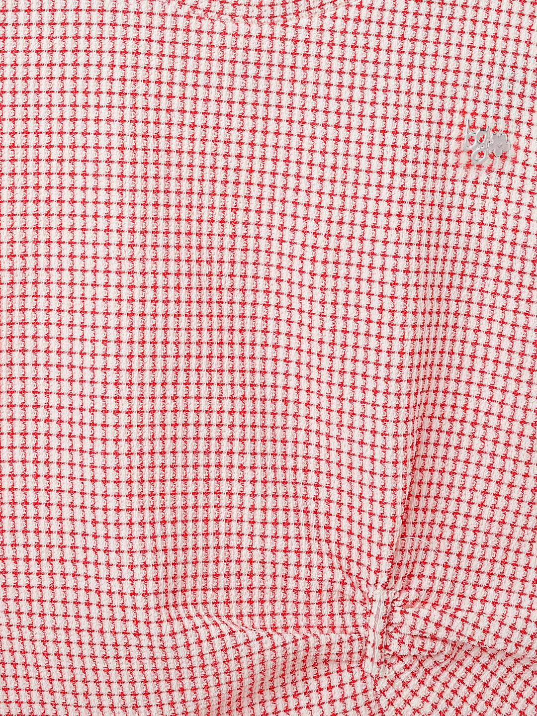 Blue Giraffe Kids Red Milange Round Neck Tshirt