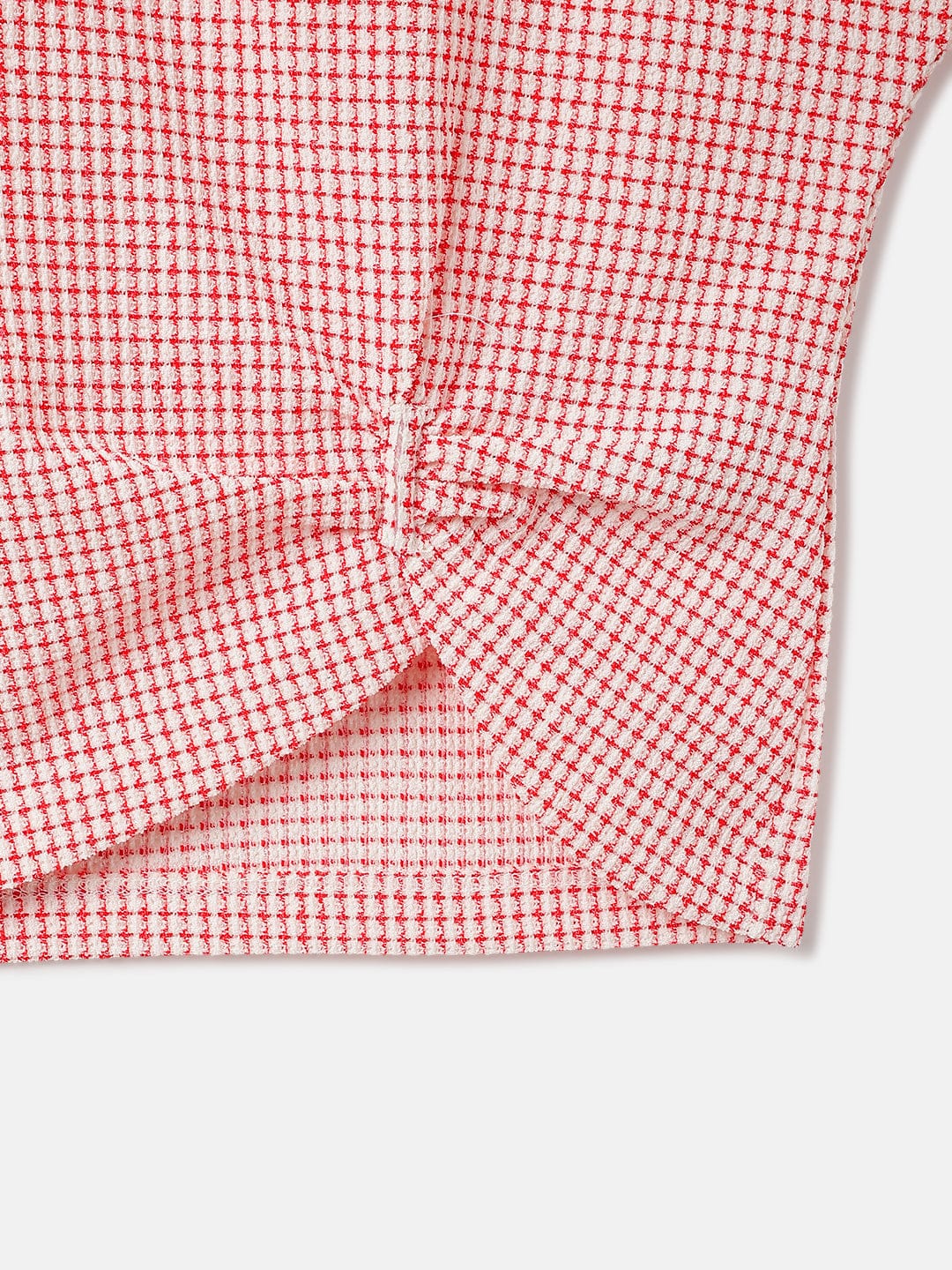 Blue Giraffe Kids Red Milange Round Neck Tshirt