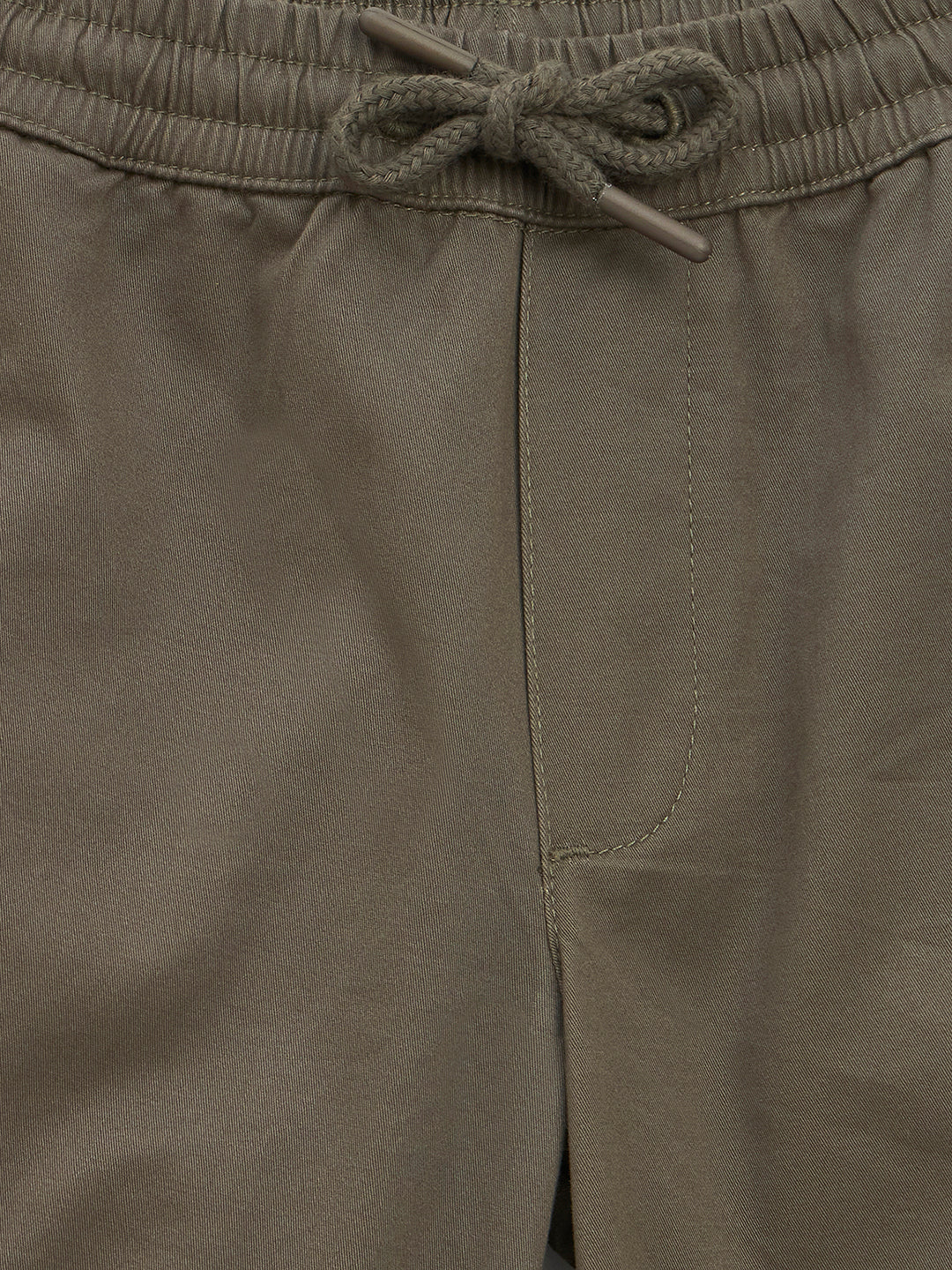 Blue Giraffe Boys Green Regular Fit Solid Jogger