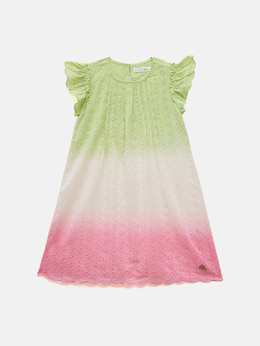 Elle Kids Multi Printed Round Neck Dress