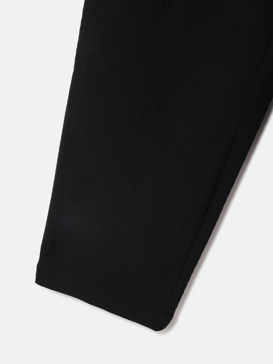 Elle Kids Black Straight Fit Solid Trouser