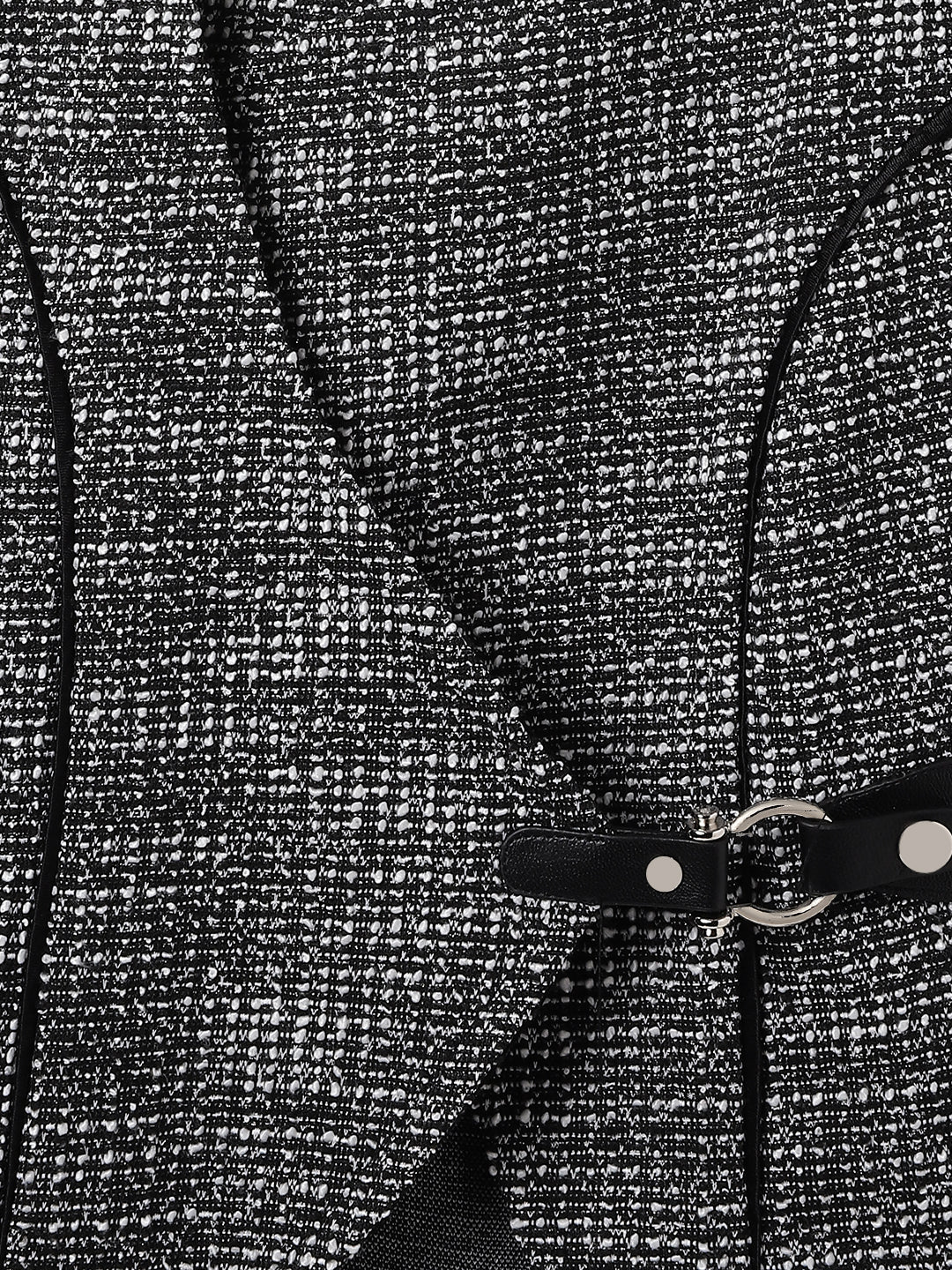 Elle Kids Black Solid V Neck Top