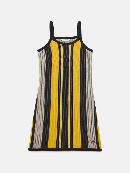 Elle Kids Multi Striped Round Neck Dress