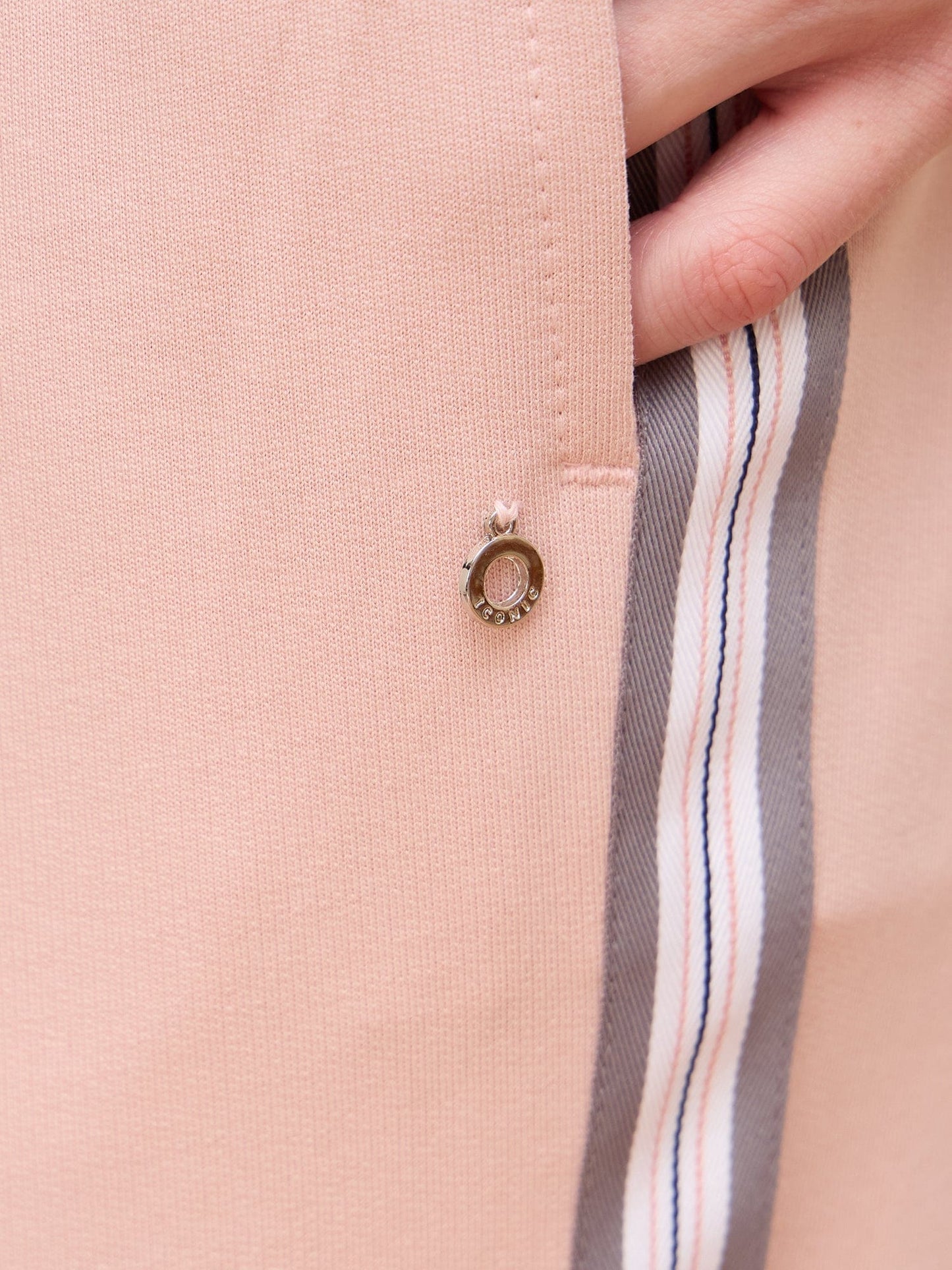 Iconic Women Pink Straight Fit Solid Trouser