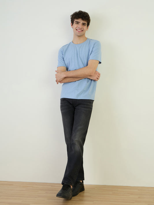 Iconic Men Grey Slim Fit Solid Jeans