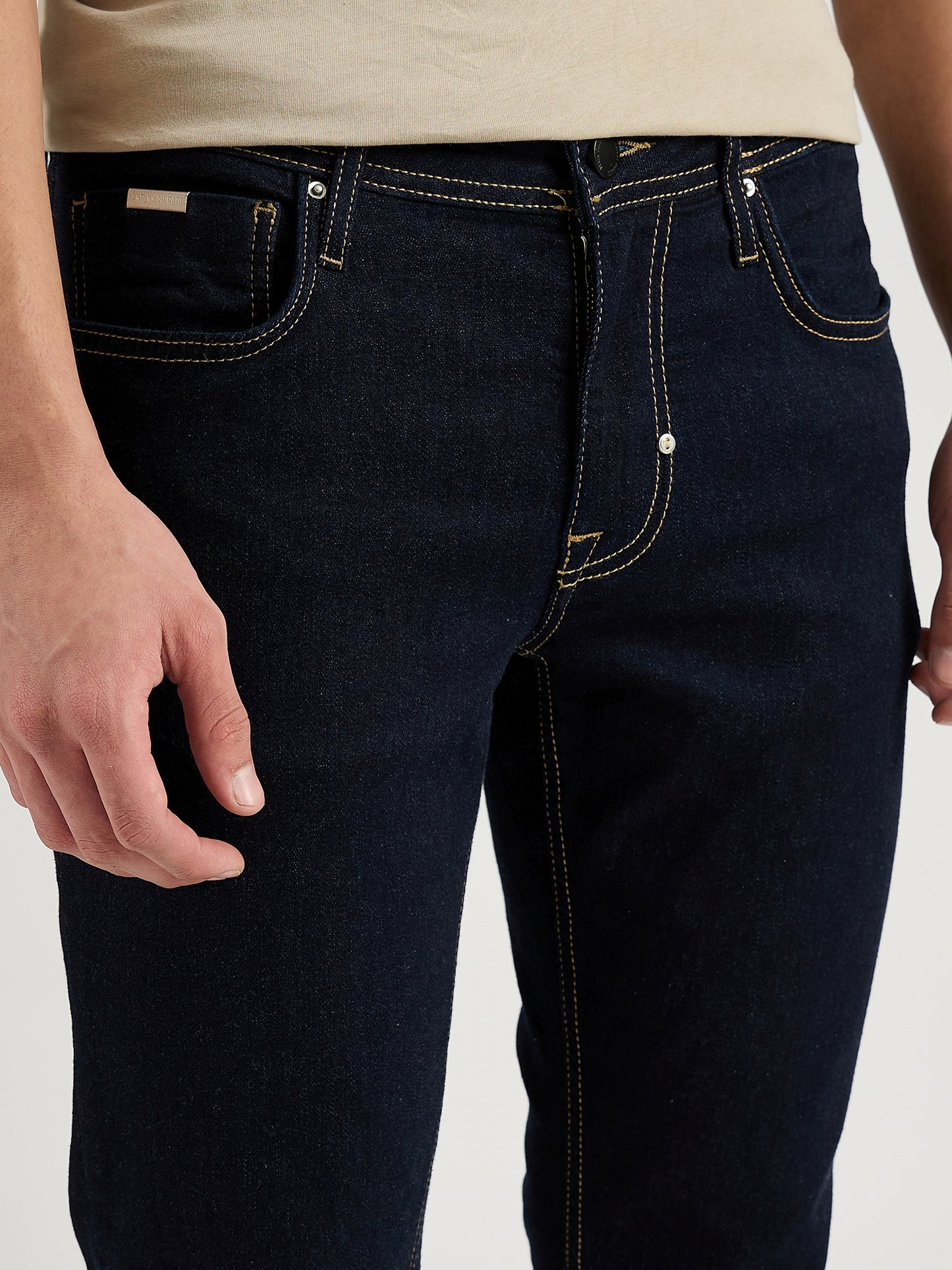 Antony Morato Men Blue Slim Fit Washed Jeans