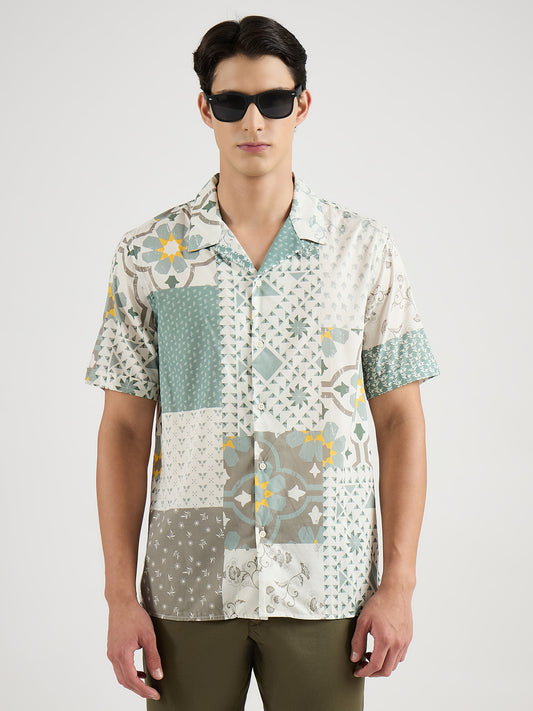 Antony Morato Men Multicolor Printed Collar Shirt