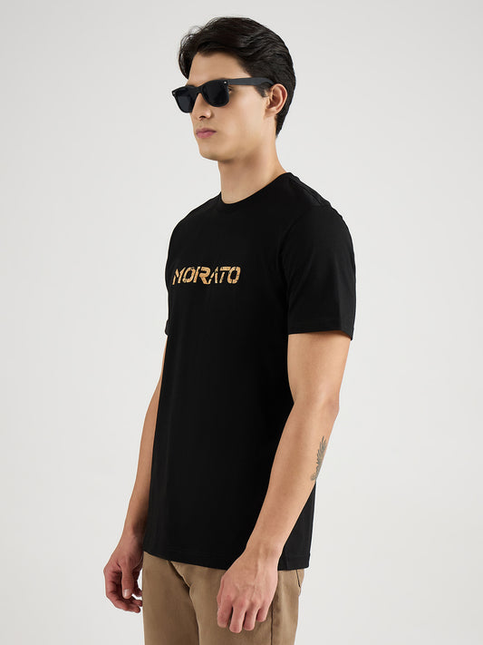 Antony Morato Men Black Solid Round Neck Tshirt