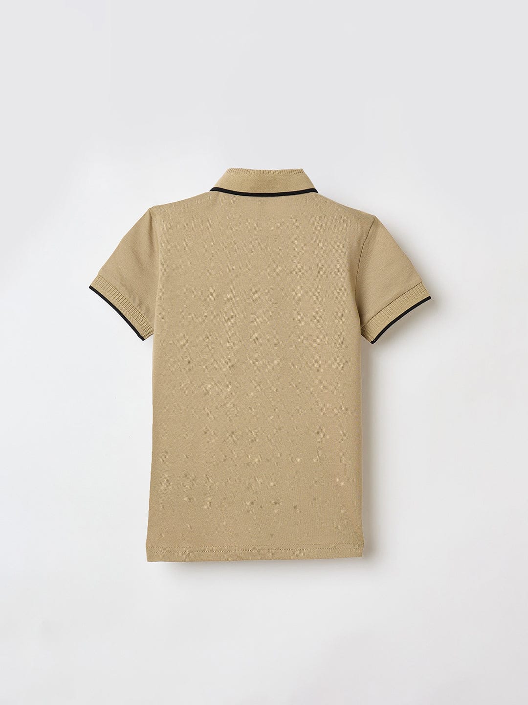 Antony Morato Boys Beige Solid Polo Tshirt