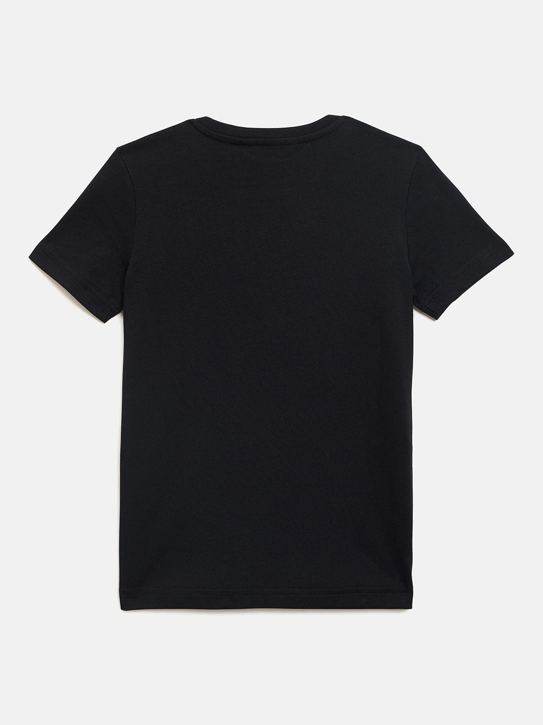 Antony Morato Boys Black Solid Crew Neck TShirt