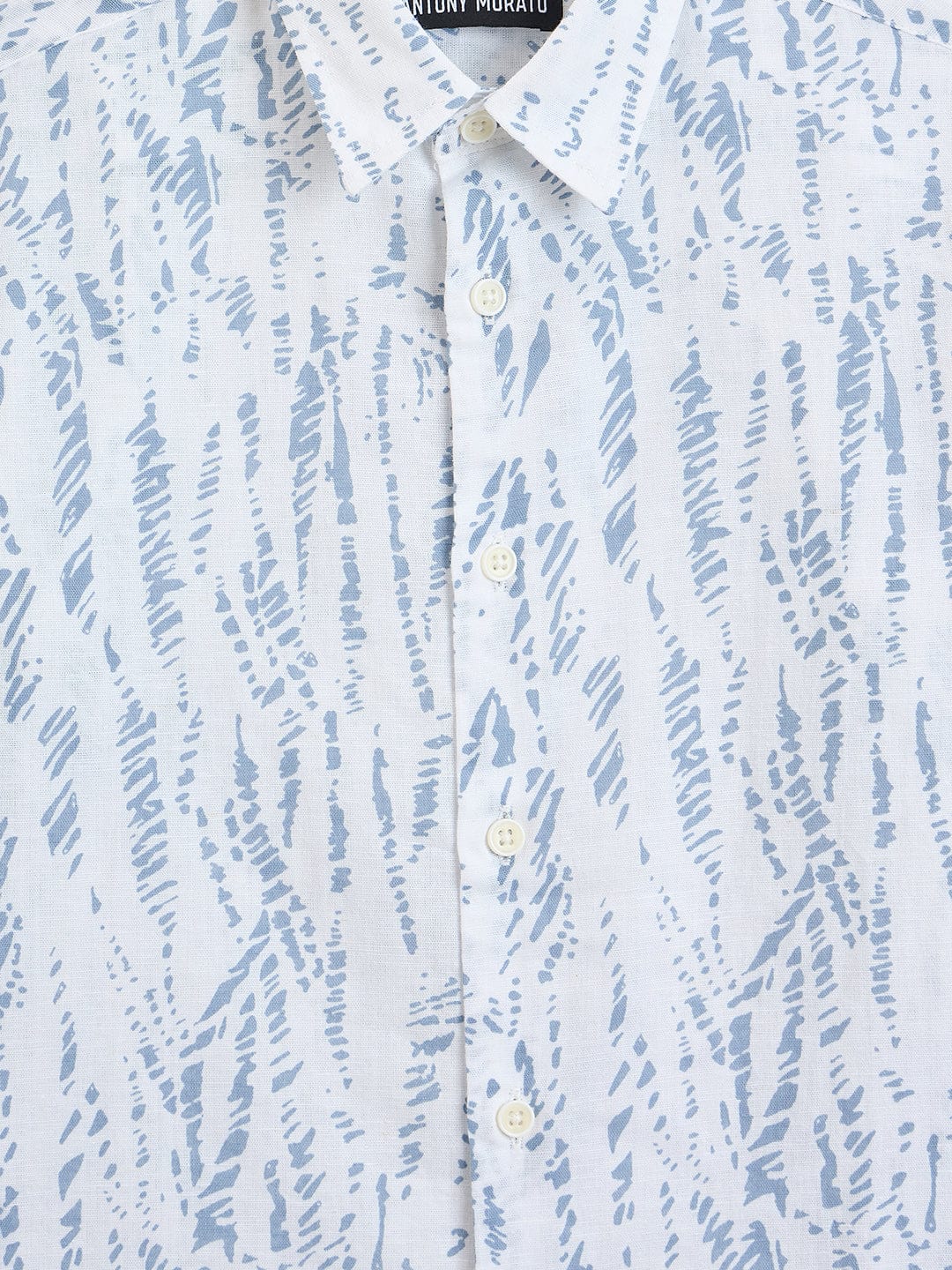 Antony Morato Boys Blue Printed Collar Shirt