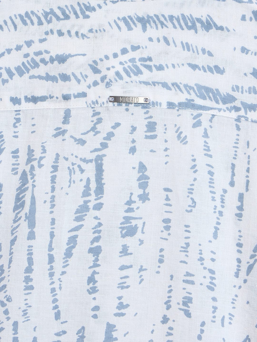 Antony Morato Boys Blue Printed Collar Shirt