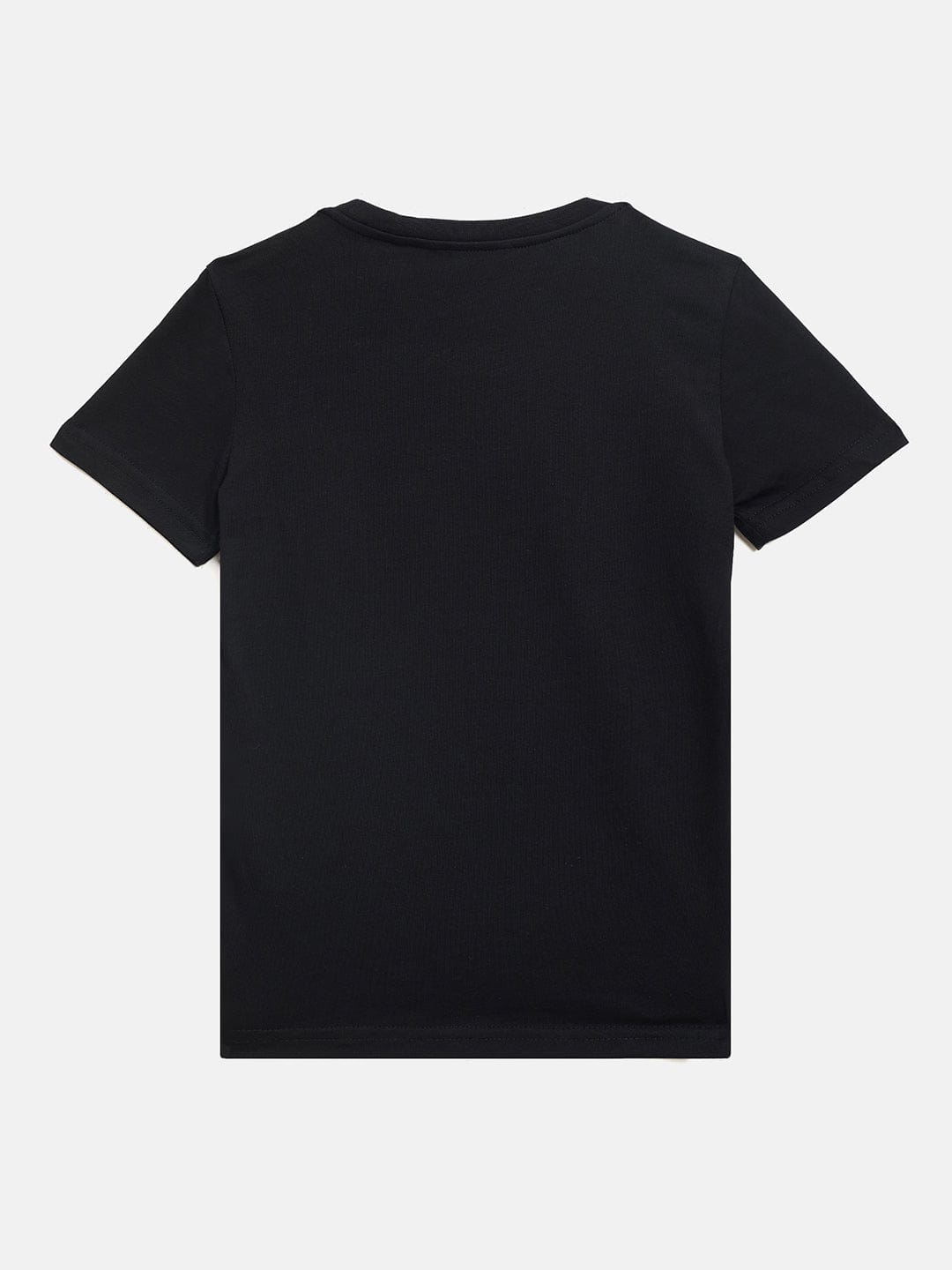 Antony Morato Boys Black Placement Print Crew Neck TShirt