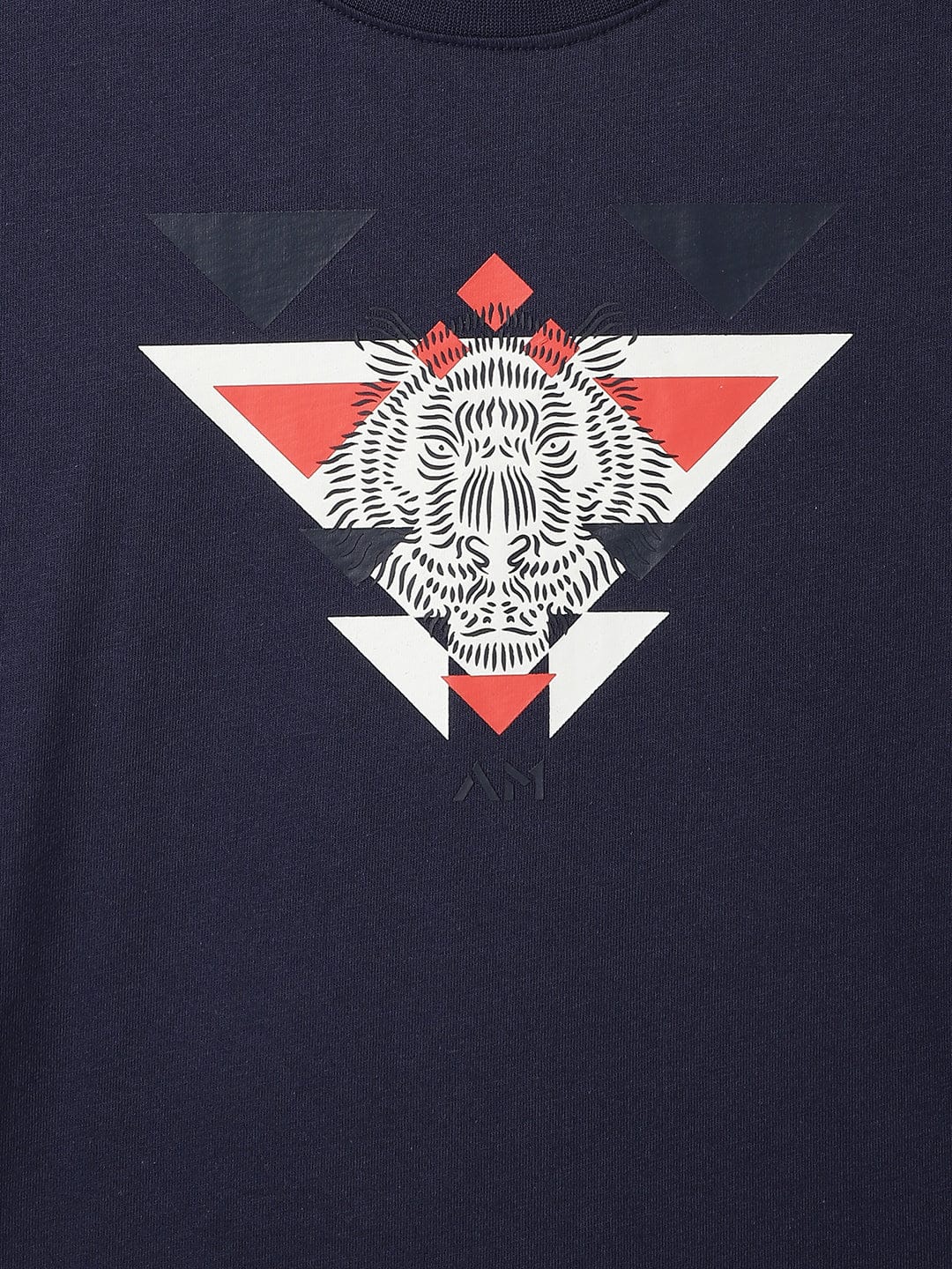 Antony Morato Boys Blue Placement Print Crew Neck TShirt