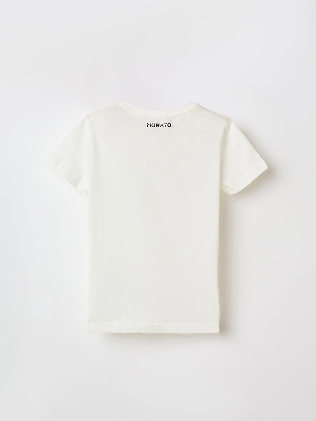 Antony Morato Boys Cream Placement Print Crew Neck Tshirt