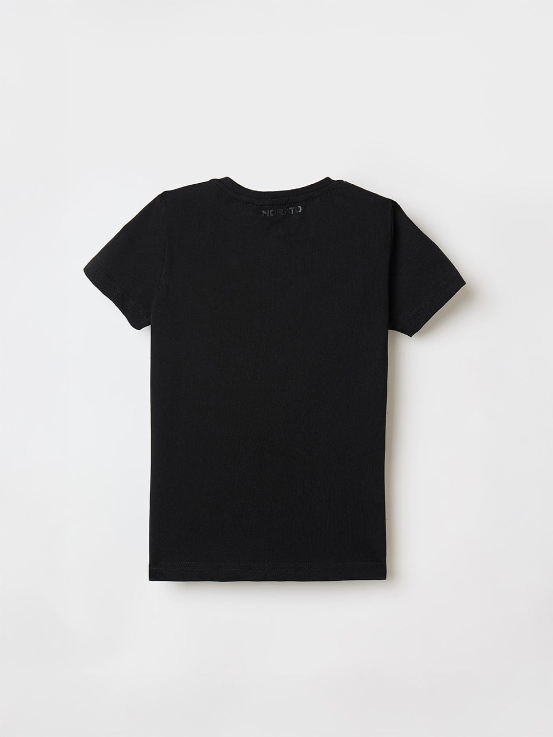 Antony Morato Boys Black Placement Print Crew Neck Tshirt