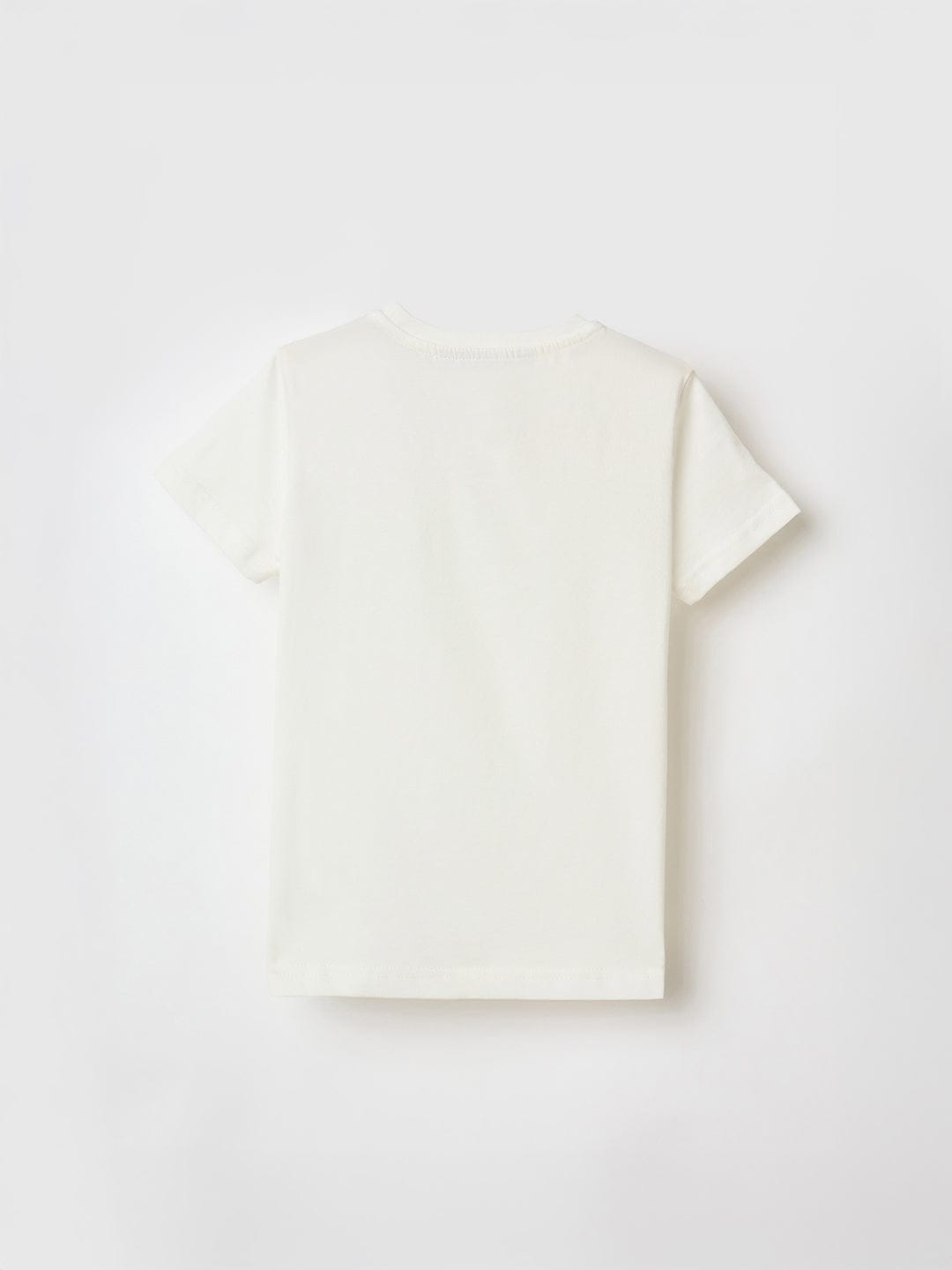 Antony Morato Boys Cream Placement Print Crew Neck Tshirt