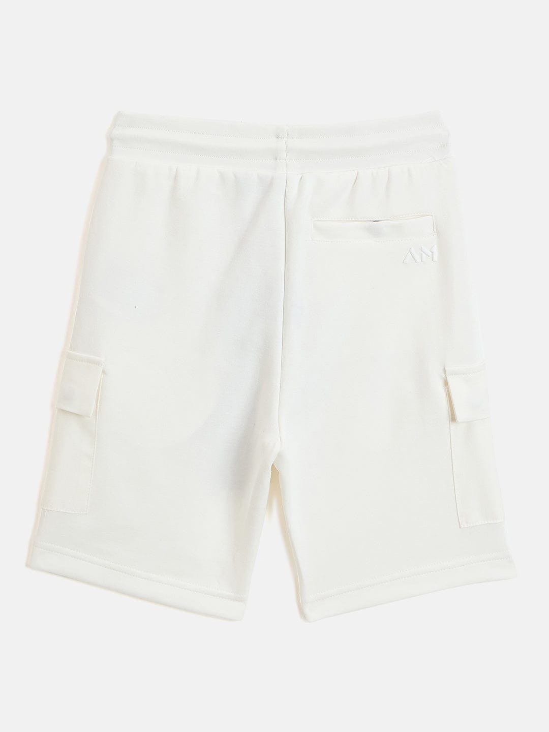 Antony Morato Boys Cream Regular Fit Solid Shorts