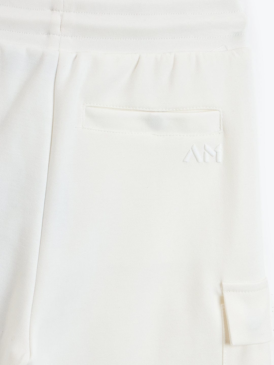Antony Morato Boys Cream Regular Fit Solid Shorts