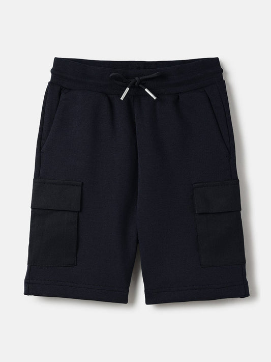 Antony Morato Boys Blue Regular Fit Solid Shorts