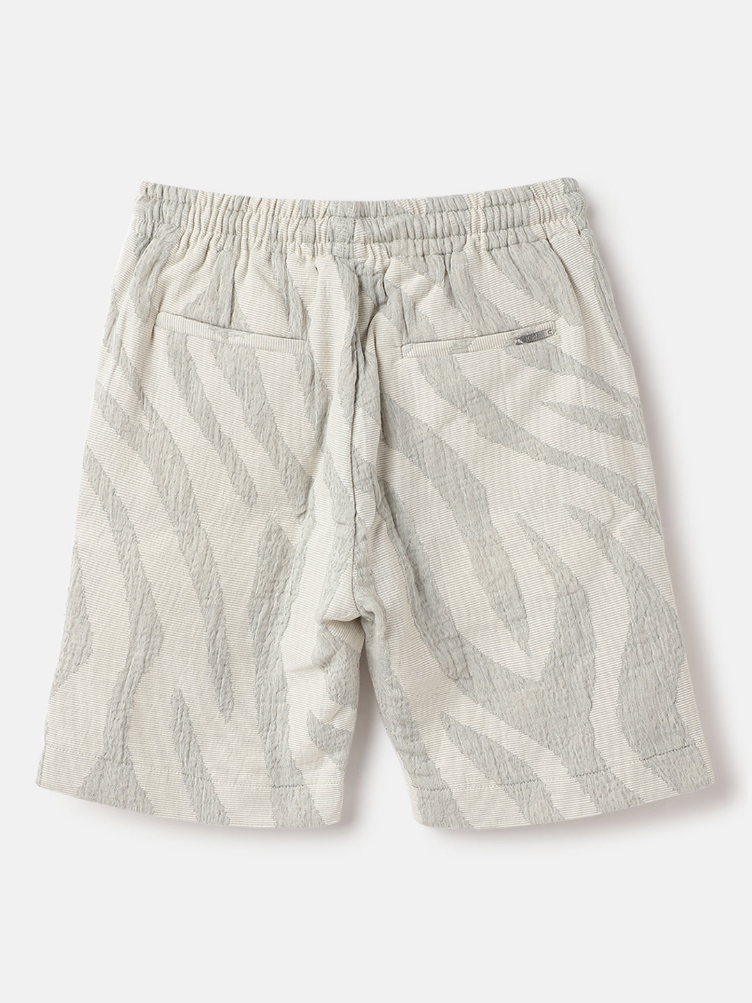 Antony Morato Boys Green Regular Fit Printed Shorts