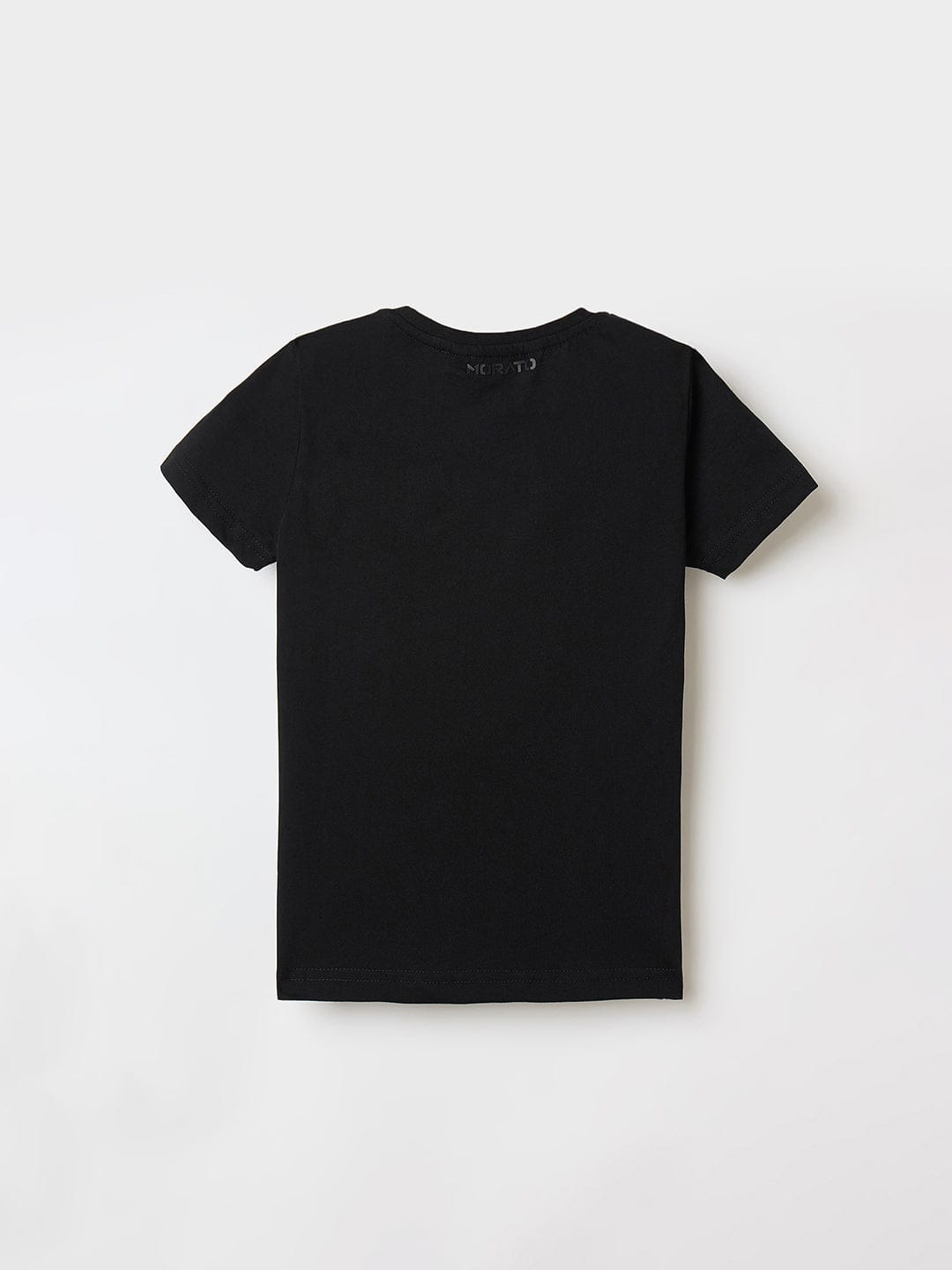 Antony Morato Boys Black Placement Print Crew Neck Tshirt