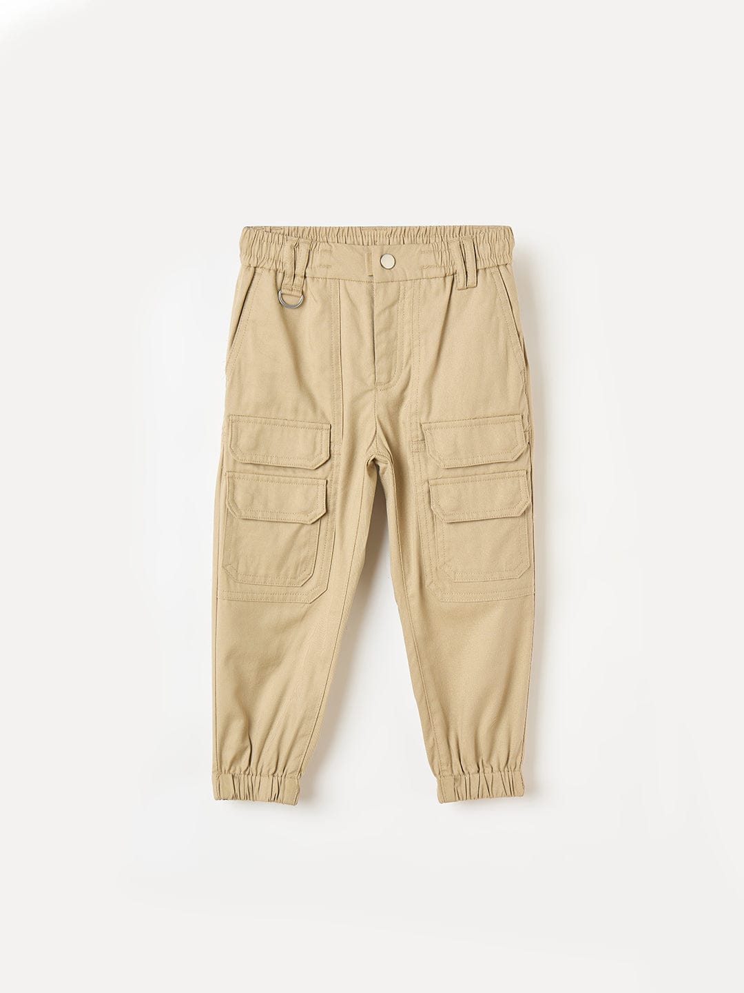Antony Morato Boys Beige Regular Fit Solid Trouser