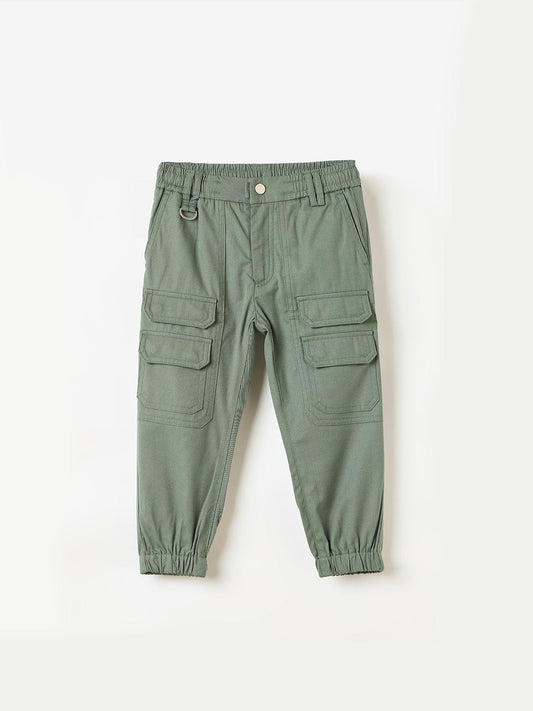 Antony Morato Boys Green Regular Fit Solid Trouser