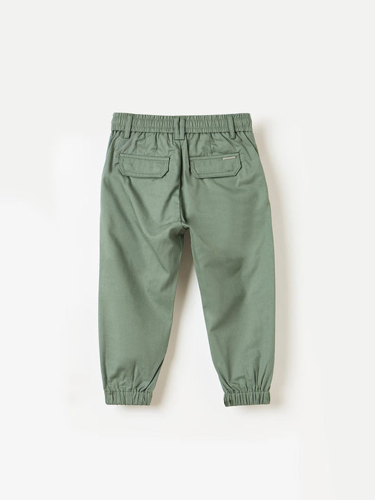 Antony Morato Boys Green Regular Fit Solid Trouser