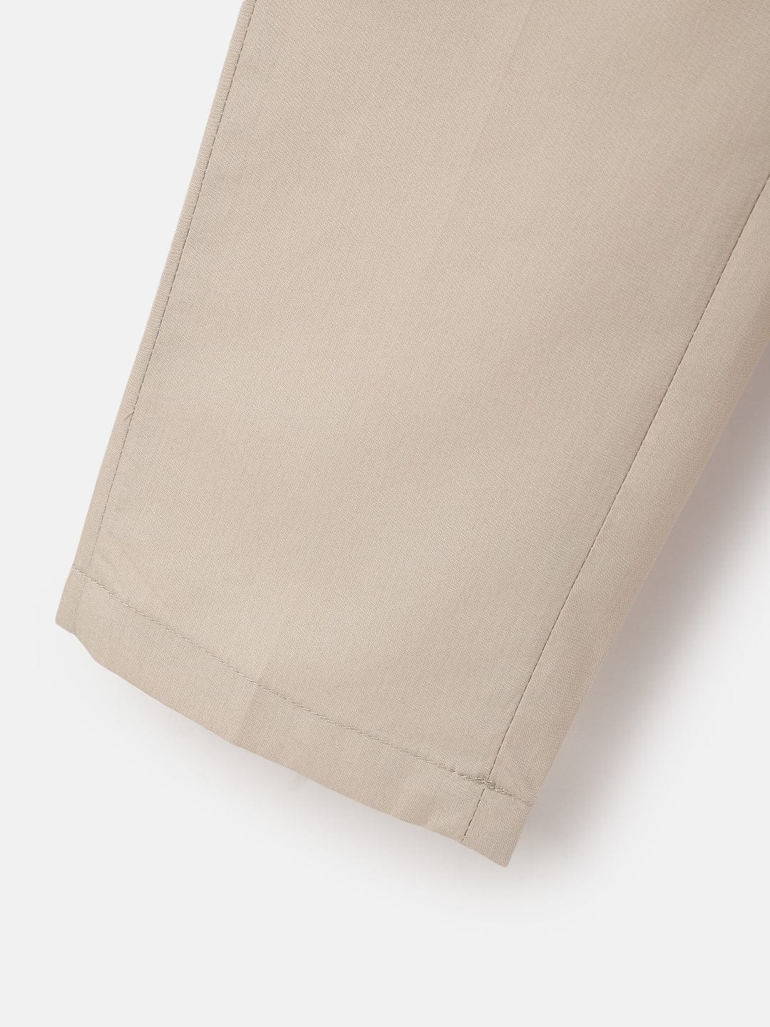Antony Morato Boys Beige Carrot Fit Solid Trouser