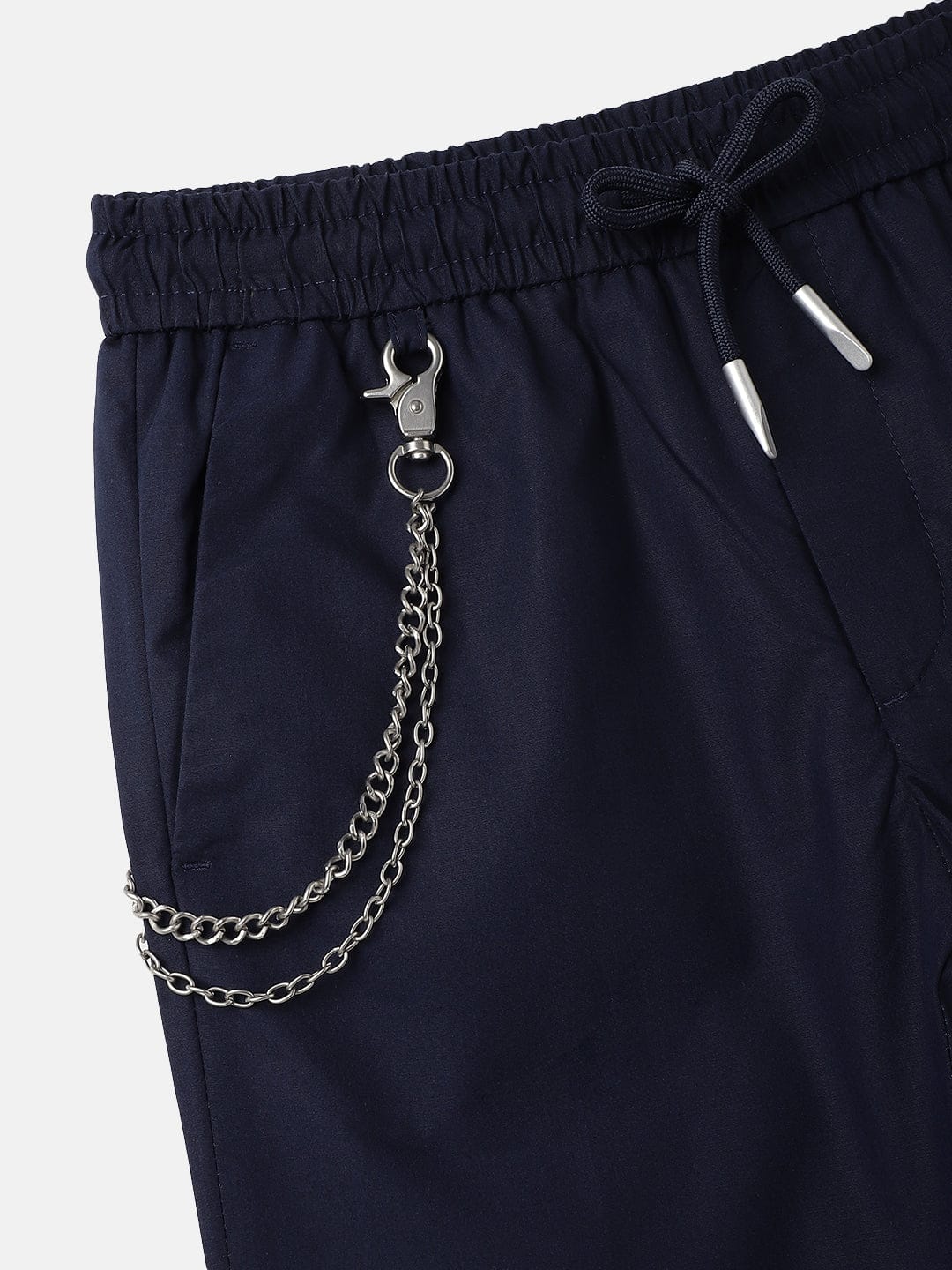 Antony Morato Boys Blue Carrot Fit Solid Trouser