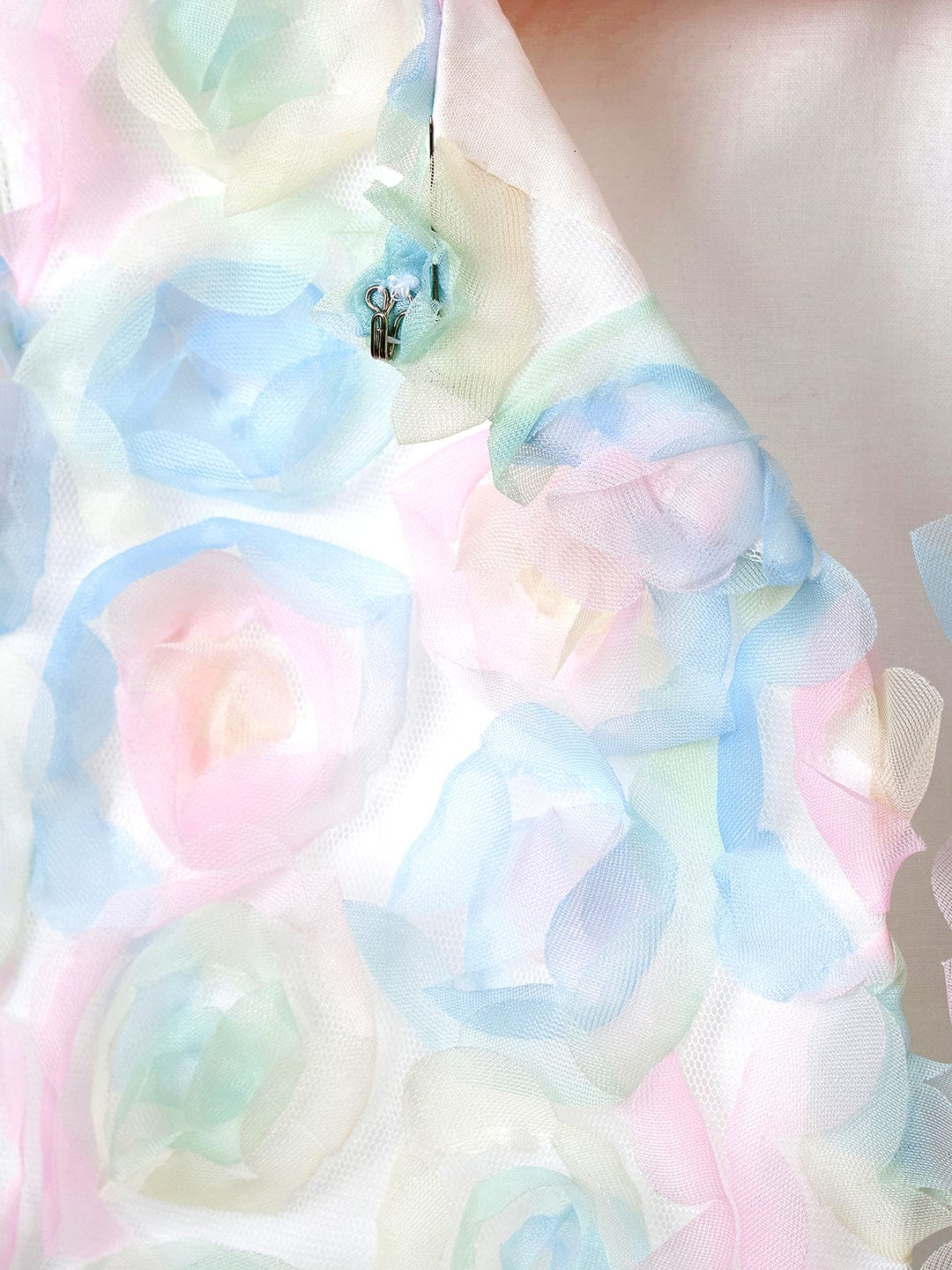 Blue Giraffe Girls Multicolor Solid U Neck Top