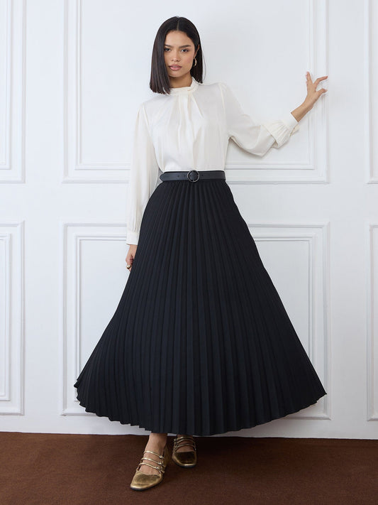 Iconic Women Beige Solid Round Neck Top