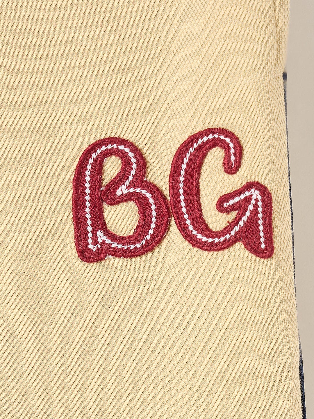 Blue Giraffe Boys Beige Regular Fit Solid Jogger