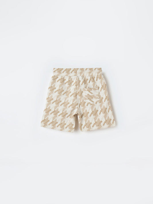 Blue Giraffe Boys White Regular Fit Solid Shorts