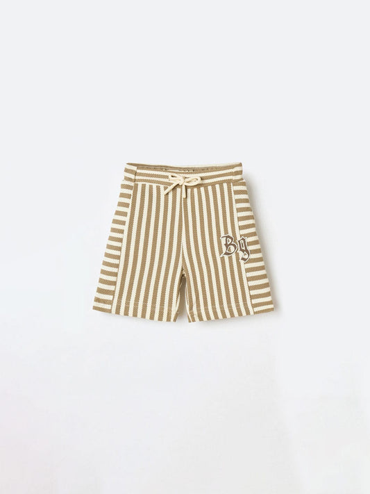 Blue Giraffe Boys White Regular Fit Solid Shorts