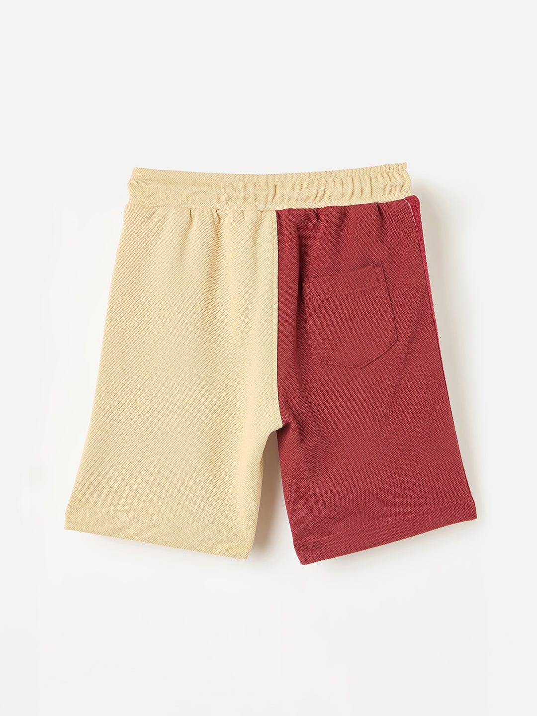 Blue Giraffe Boys Red Regular Fit Solid Shorts