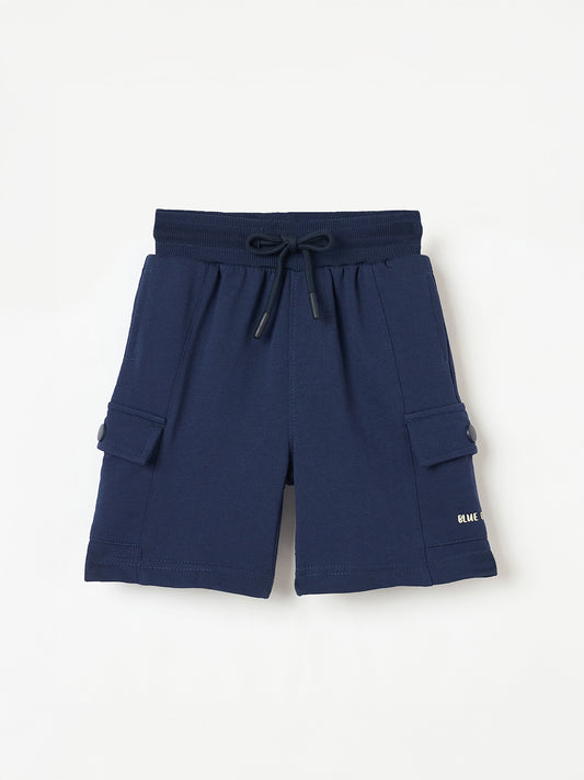 Blue Giraffe Boys Blue Shorts