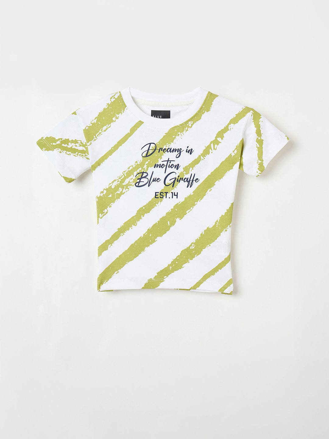 Blue Giraffe Boys Green Tshirt