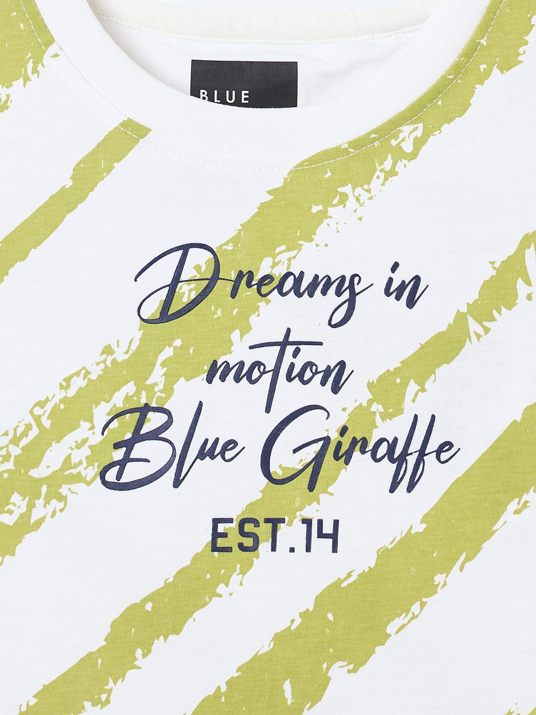 Blue Giraffe Boys Green Tshirt