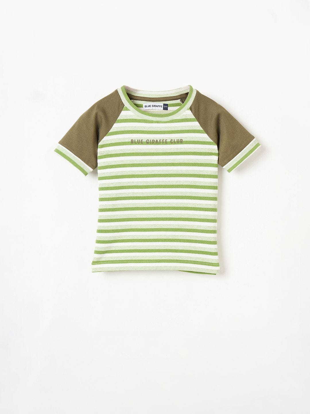 Blue Giraffe Boys Green Tshirt