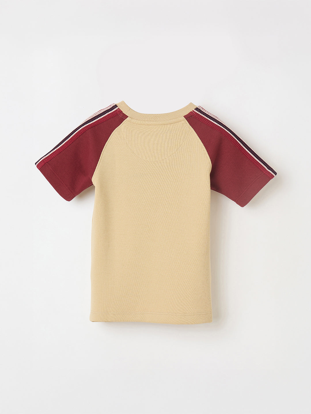 Blue Giraffe Boys Red Solid Tshirt
