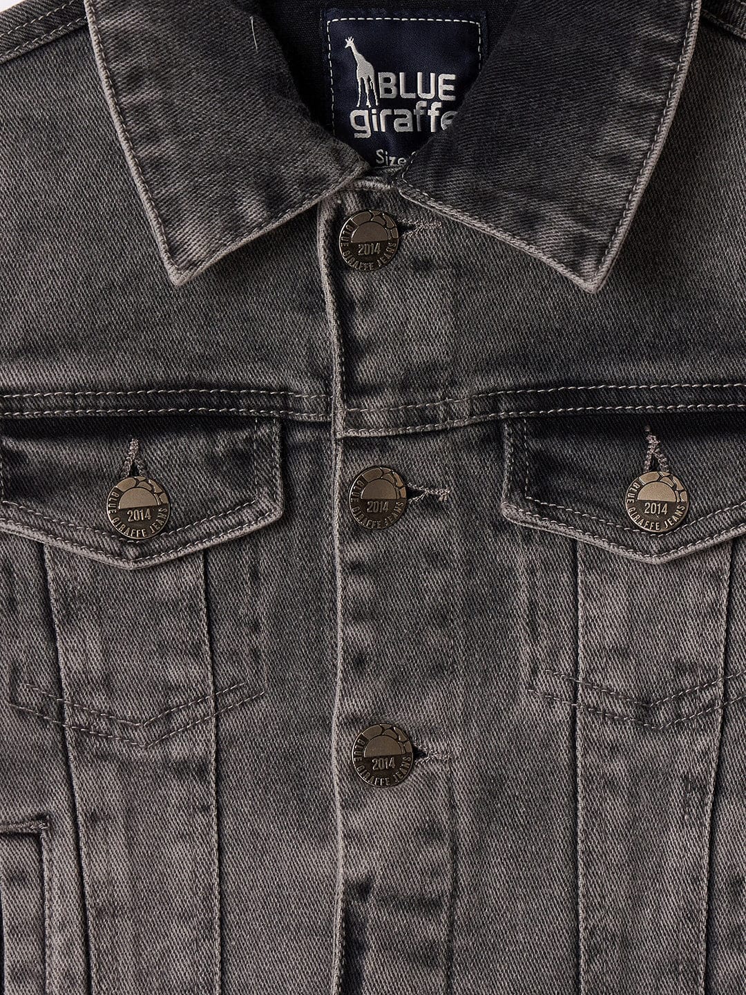 Blue Giraffe Boys Black Notched Lapel Jacket