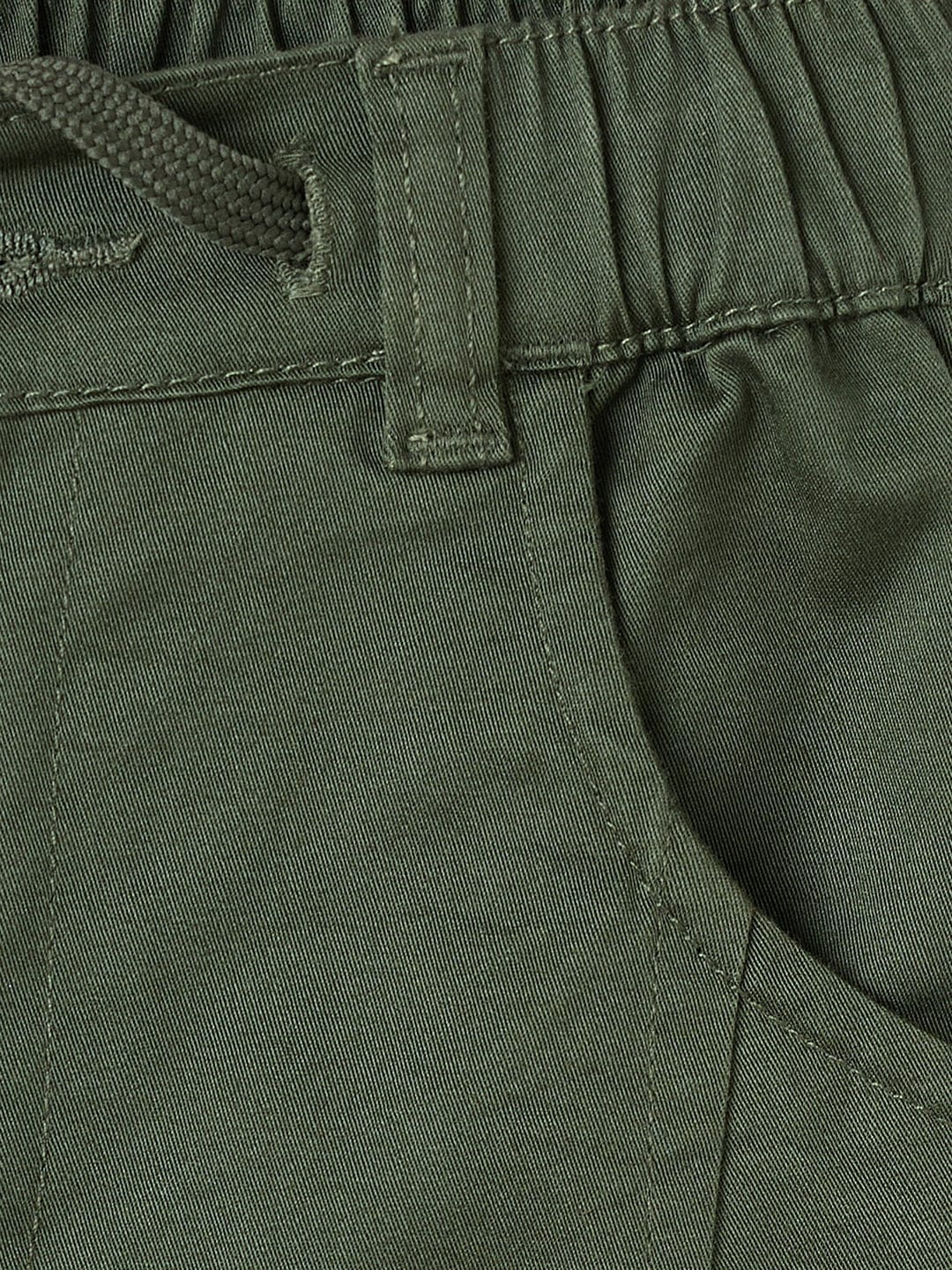 Blue Giraffe Boys Black Regular Fit Solid Trouser