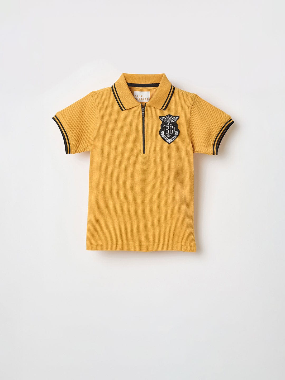 Blue Giraffe Boys Green Knitted Polo Tshirt