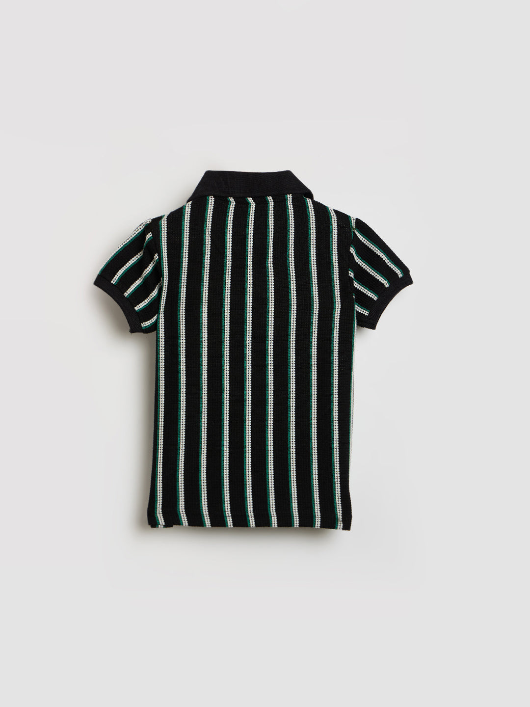 Blue Giraffe Boys Multicolor Striped Polo Tshirt