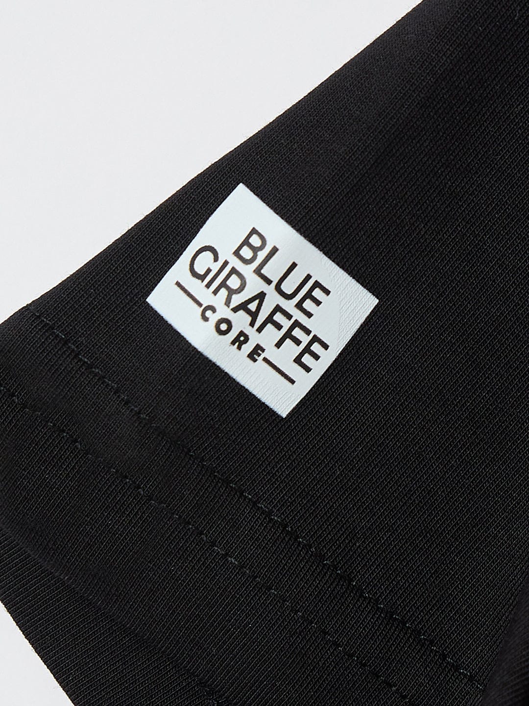 Blue Giraffe Boys Yellow Solid Round Neck Tshirt