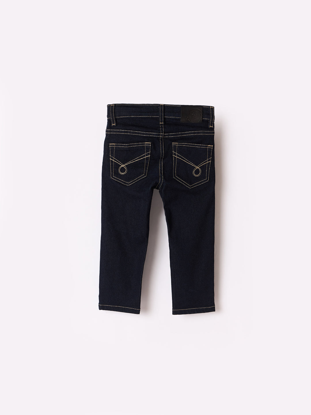 Blue Giraffe Boys Blue Slim Fit Solid Jeans
