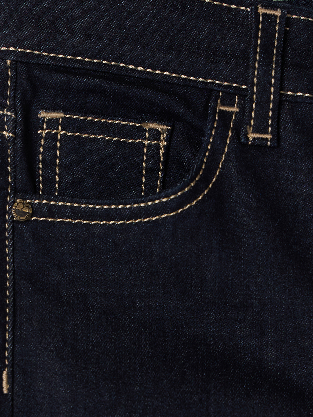 Blue Giraffe Boys Blue Slim Fit Solid Jeans